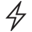 Minimalist lightning in black.