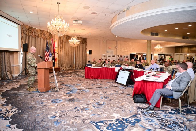 TRADOC hosts 27th Annual Worldwide OPFOR Conference 2 Full attendance as military listens intently.
