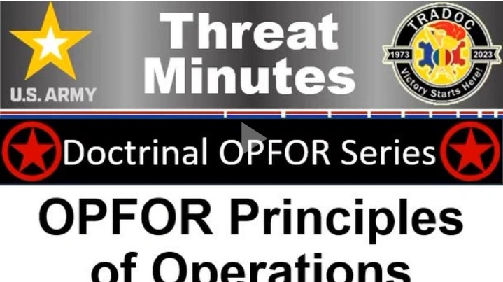 OPFOR Principles of Operations (Adaptive Strategies) - ThreatMinutes
